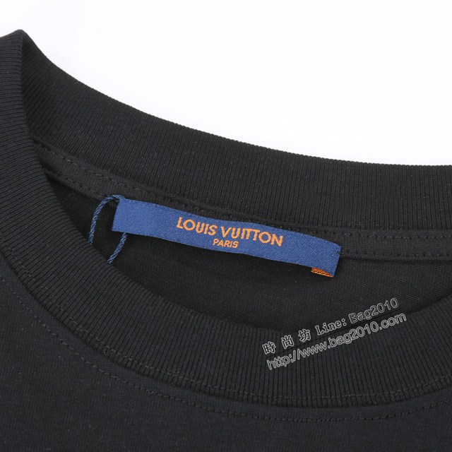 Louisvuitton路易威登Lv X Chromehearts專櫃2023SS新款聯名刺繡T恤 男女同款 tzy2754